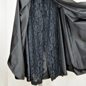 SALE Bill Blass Evening Black Lace Runway w/Peplum